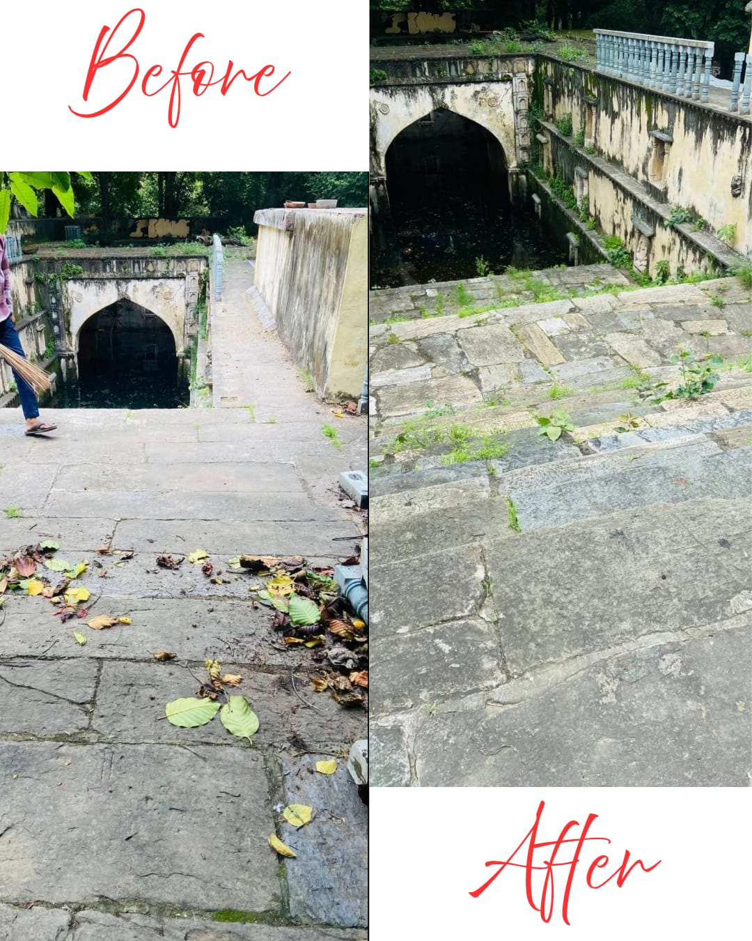 Rotary Club Drishti Revives Heritage by Cleaning Three Historic Stepwells