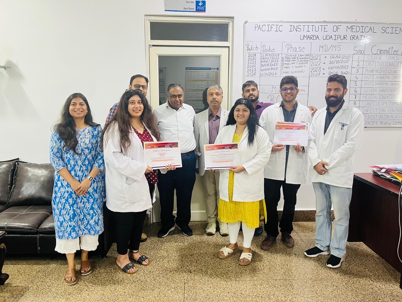 PIMS Psychiatry Residents Shine at RajPsychon 2025
