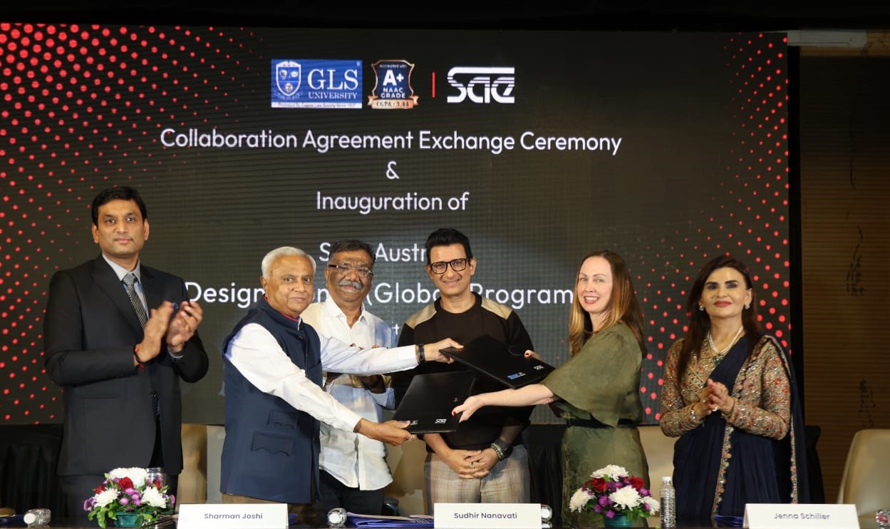 GLS University collaborates with SAE Institute to launch India’s first global B. Design (Hons.) programme