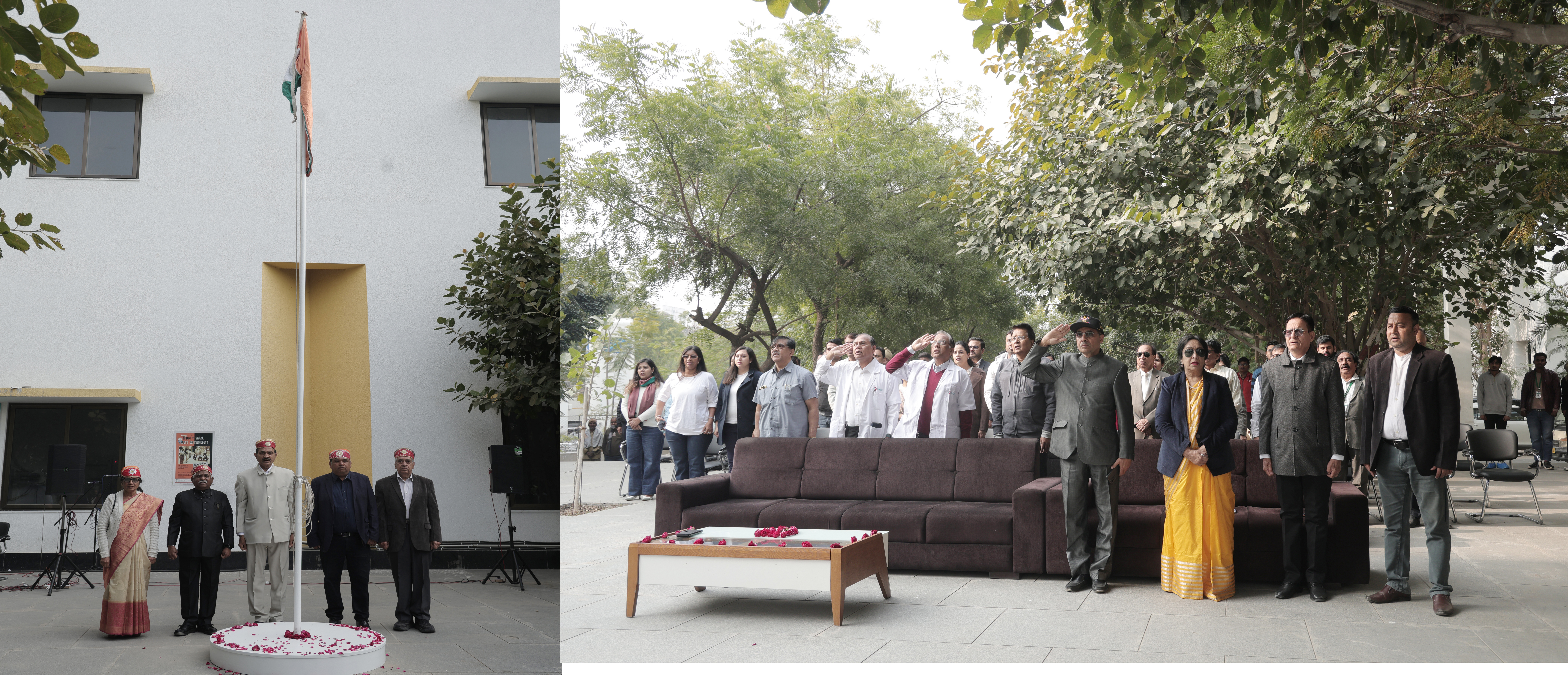 पीएमयू में गणतंत्र दिवस समारोह का आयोजन