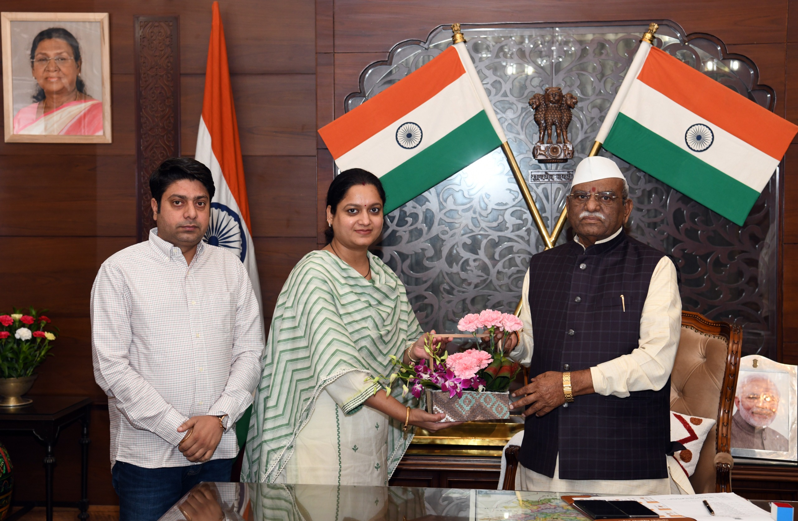 Priyanka Meghwal Meets Governor, Discusses Regional Issues
