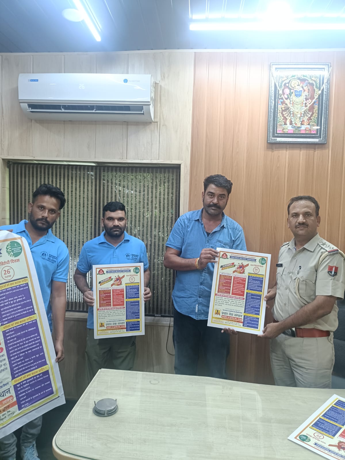 Posters and Banners Installed at Public Places Under Drug De-Addiction Awareness Campaign