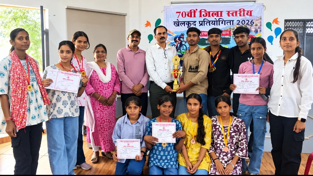 Udaipur Cyclists Shine at District Championship, Earn State-Level Selection