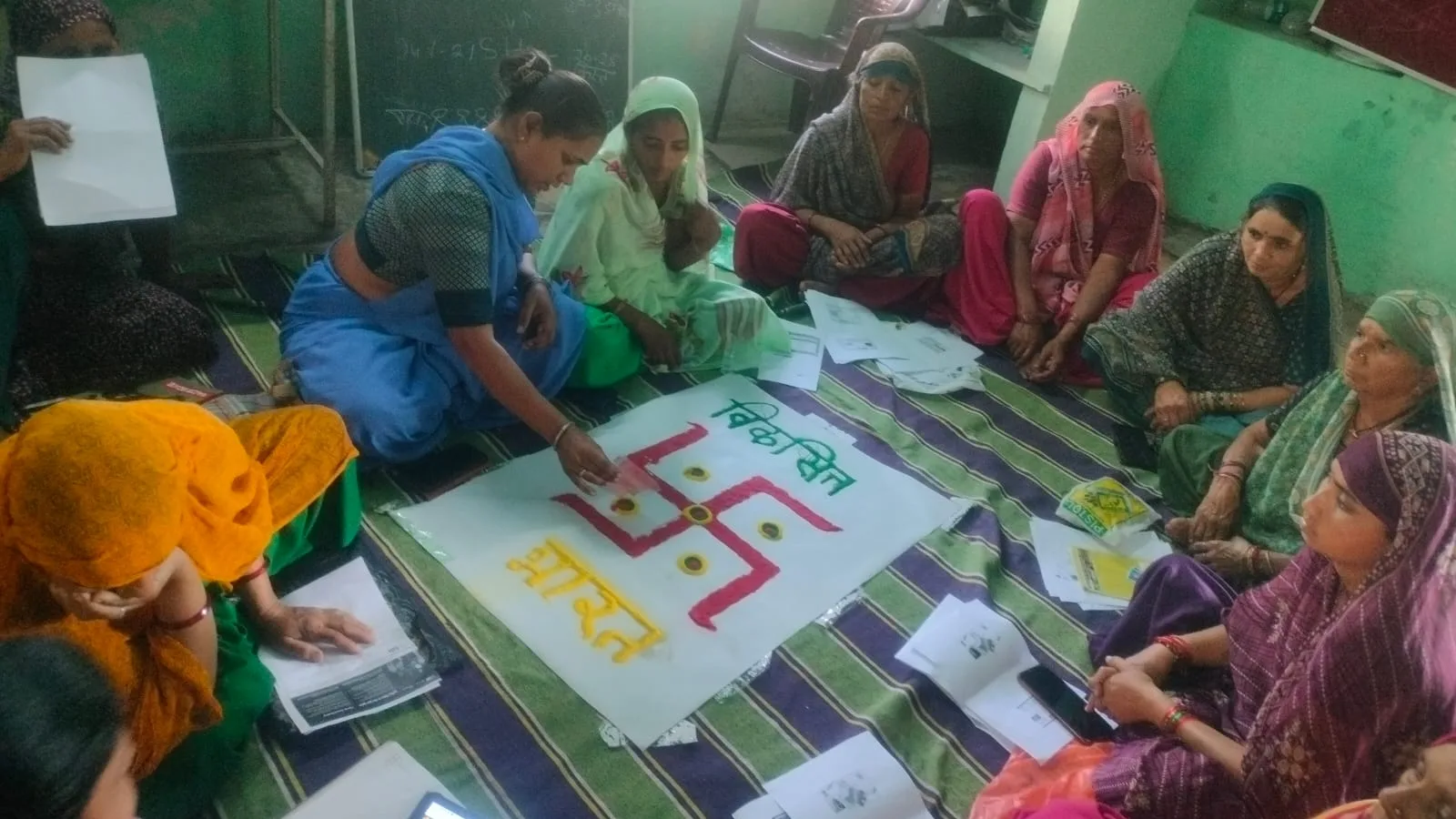 सेवा के रंगों से सजा उदयपुर, रंगोलियों में दिखा विकसित भारत का संकल्प