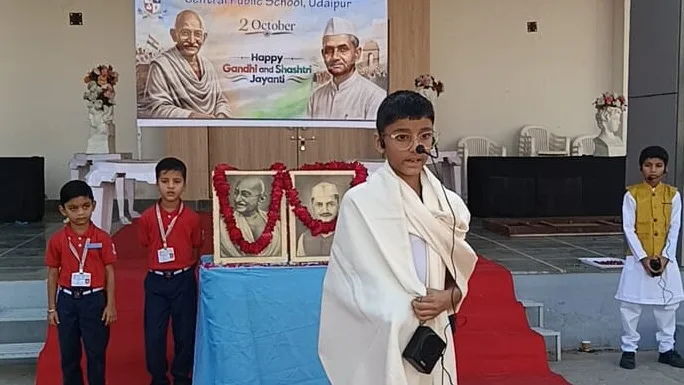 Gandhi and Shastri Jayanti Celebrated at Central Public School