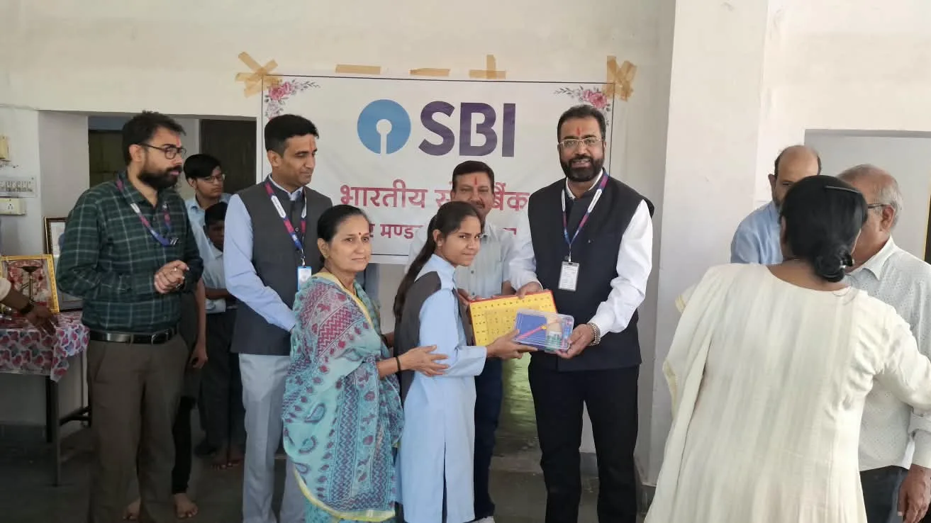 SBI Supports Visually Impaired Students with Educational Resources on Gandhi Jayanti