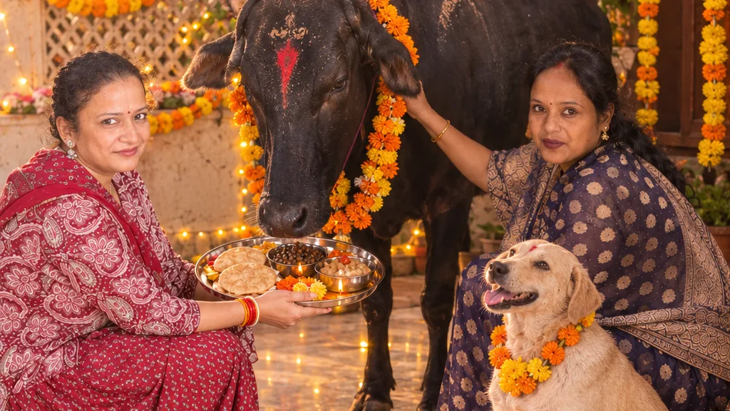 एनिमल प्रोटेक्शन सोसायटी ने अनूठे अंदाज़ में मनाई नवरात्रि की कन्या पूजन परंपरा, गायों और श्वानों की सेवा कर दिया जीव दया का संदेश
