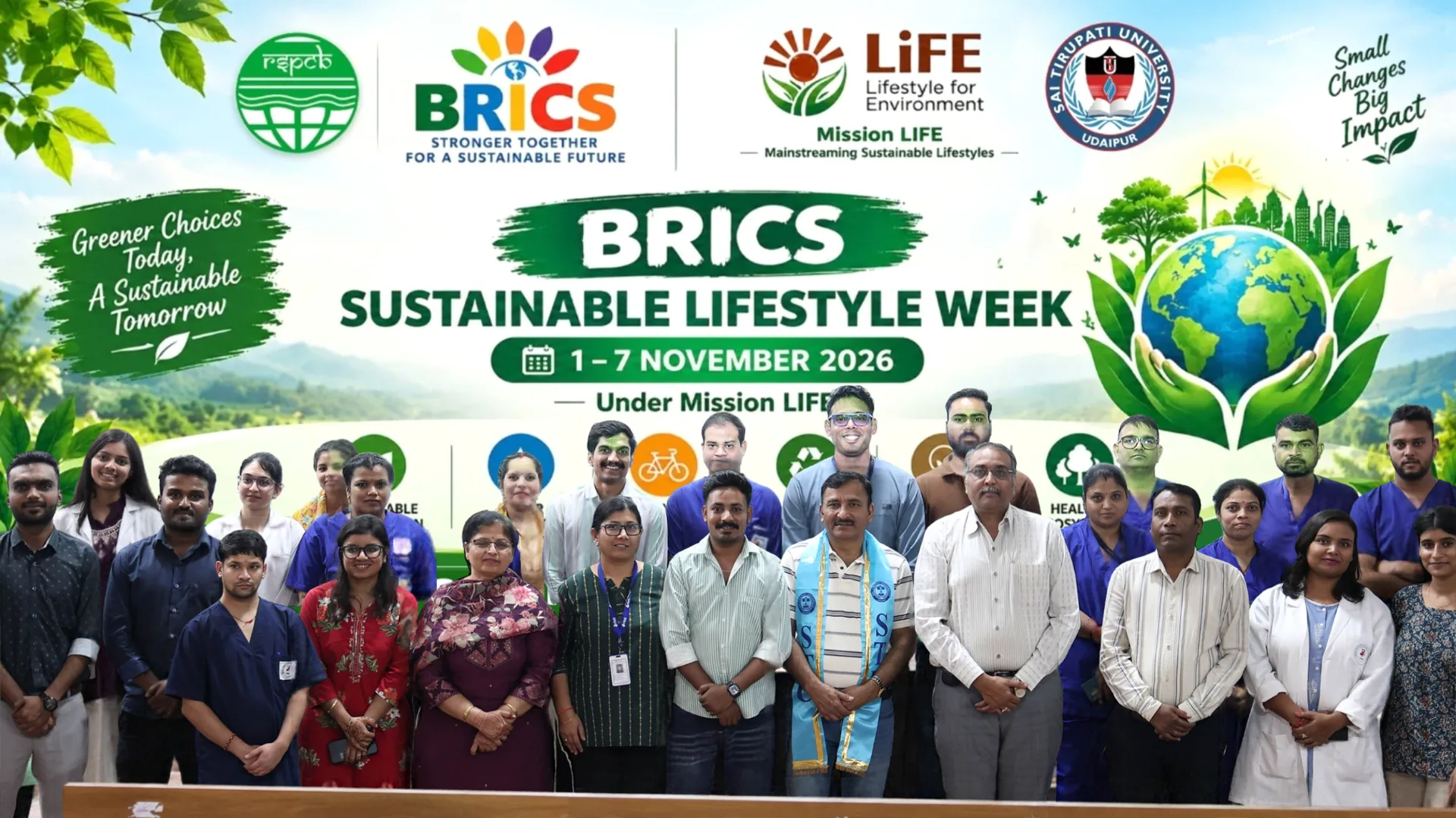 साई तिरुपति विश्वविद्यालय में ‘ब्रिक्स सस्टेनेबल लाइफस्टाइल वीक’ का शुभारम्भ