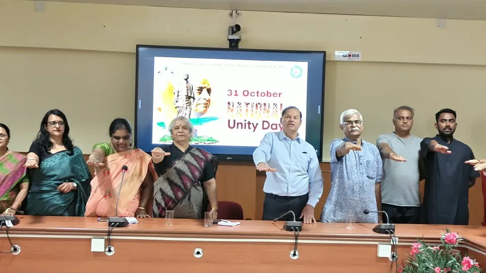 राष्ट्रीय एकता दिवस पर शपथ ग्रहण समारोह आयोजित