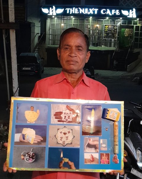 दीपावली पर चित्तौड़ा की सूक्ष्म कलाकृतियां*