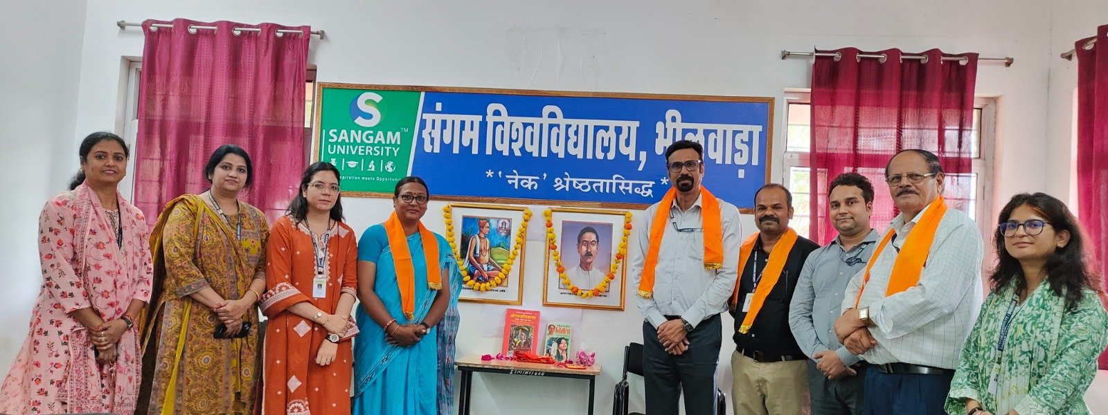 Goswami Tulsidas and Premchand Jayanti Celebrated at Sangam University