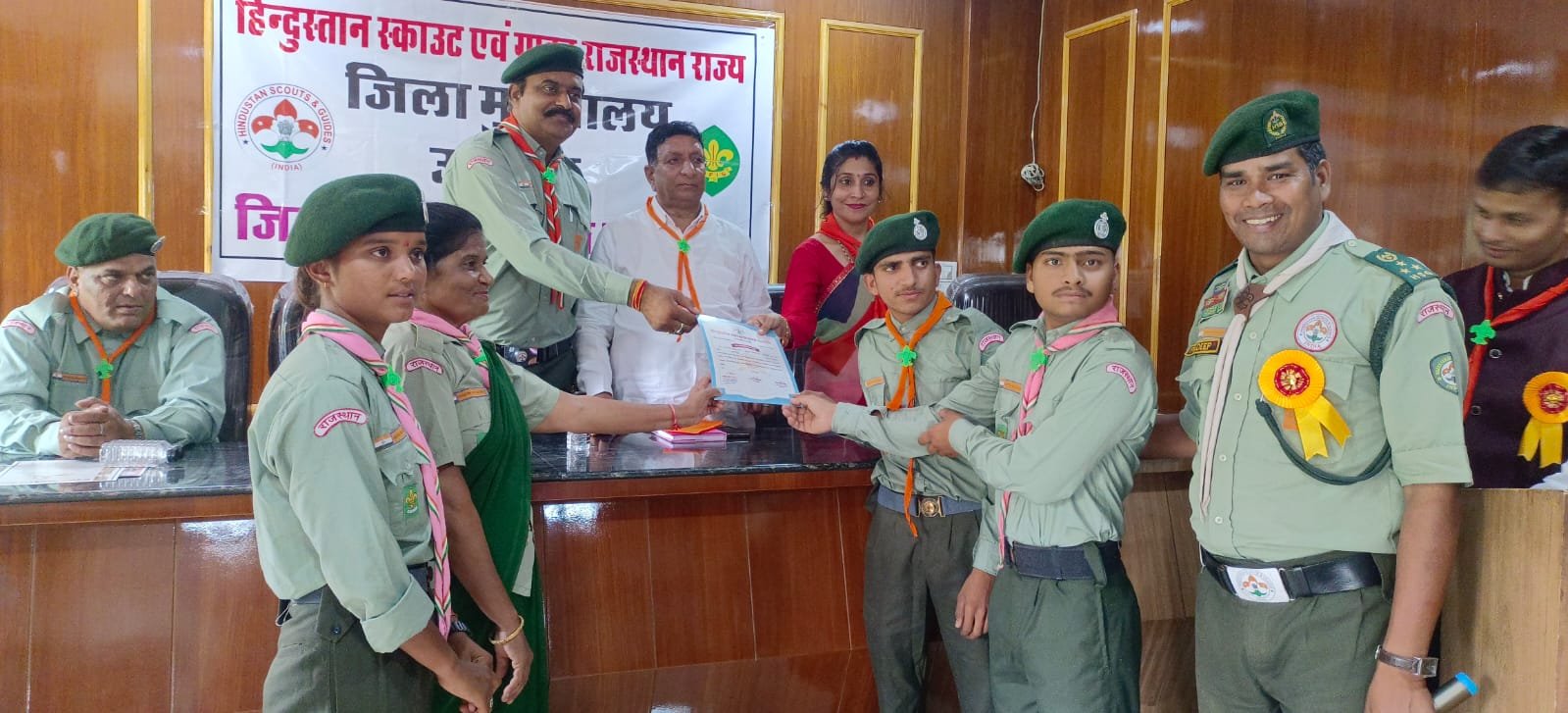 District-Level Felicitation Ceremony Held by Hindustan Scouts and Guides in Udaipur
