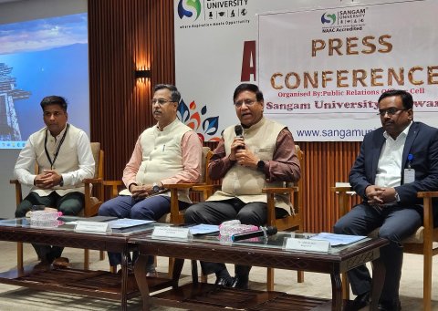 ### Sangam University Honored as Emerging University in India