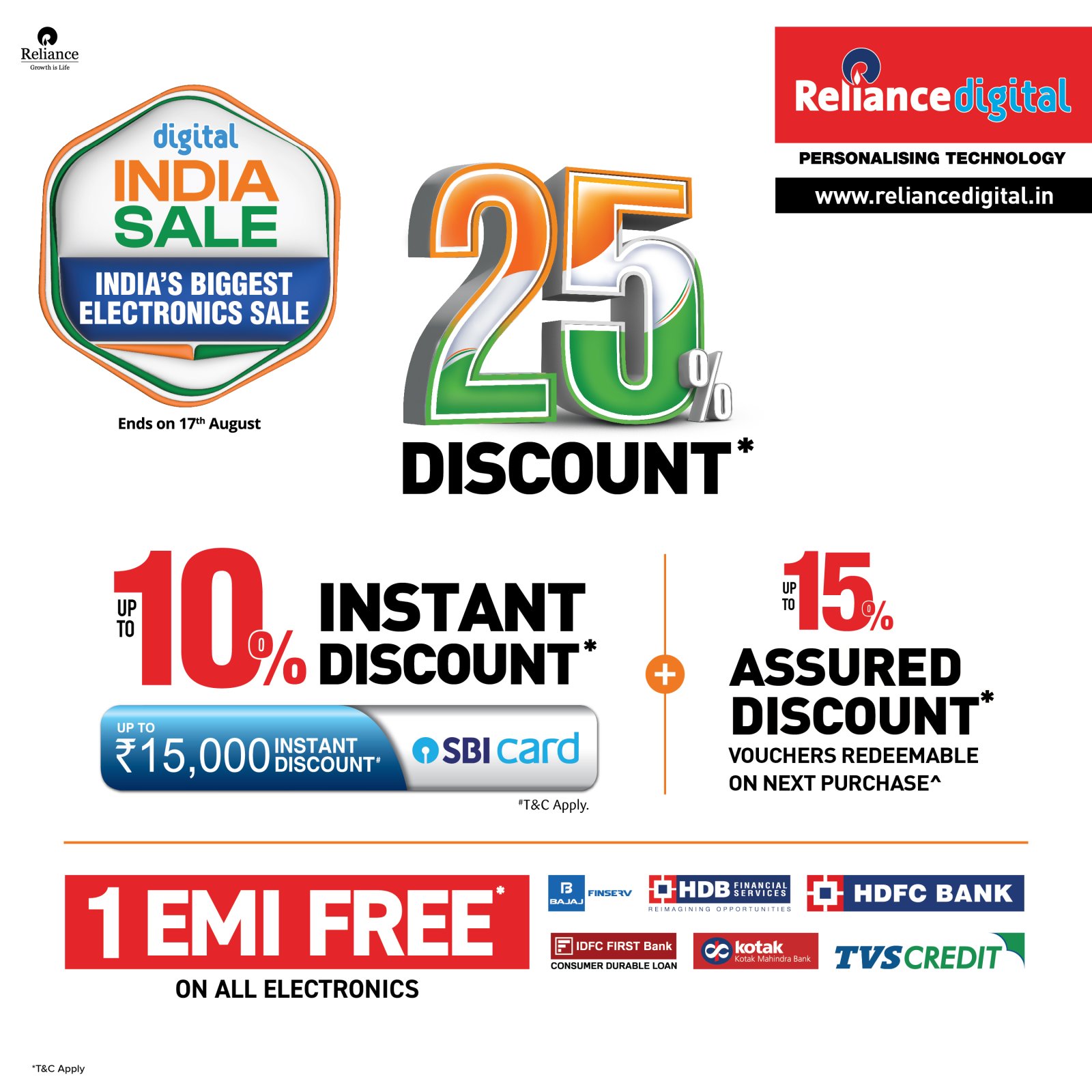 Biggest Electronics Sale of the Season – Reliance Digital’s ‘Digital India Sale’ is Here