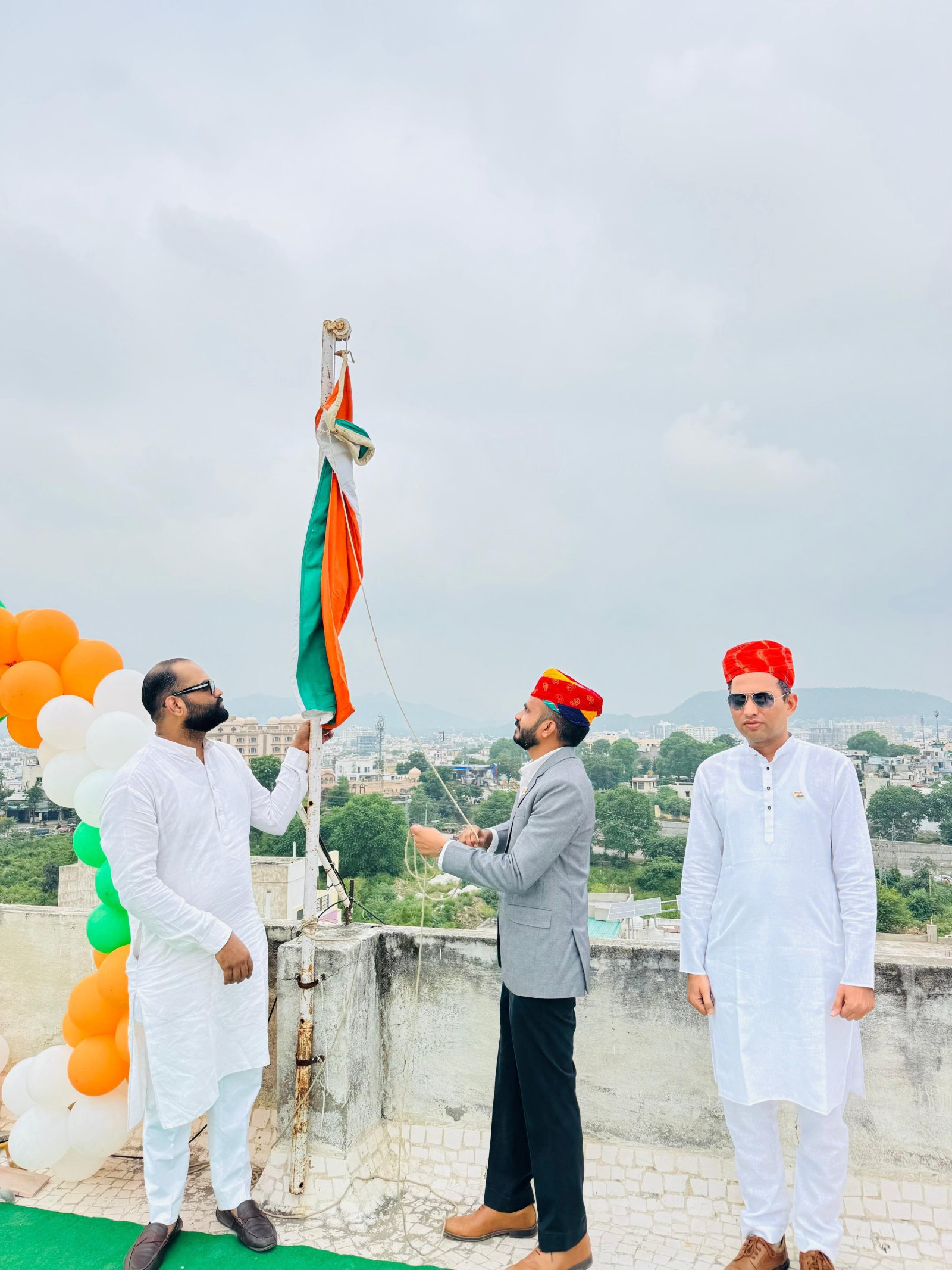 मेवाड़ बी.एस.सी. नर्सिंग कॉलेज में स्वतंत्रता दिवस धूमधाम से मनाया गया