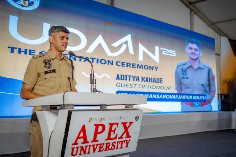 Apex University’s Orientation “Udaan-2025” Filled with Energy, Inspiration and Laughter