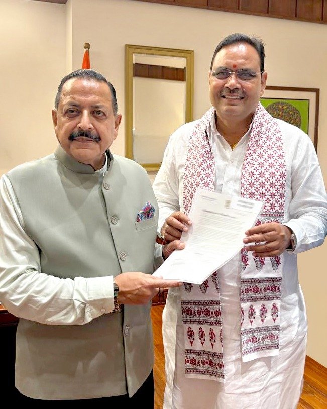 मुख्यमंत्री श्री भजनलाल शर्मा की लोकसभा अध्यक्ष श्री ओम बिरला से शिष्टाचार भेंट