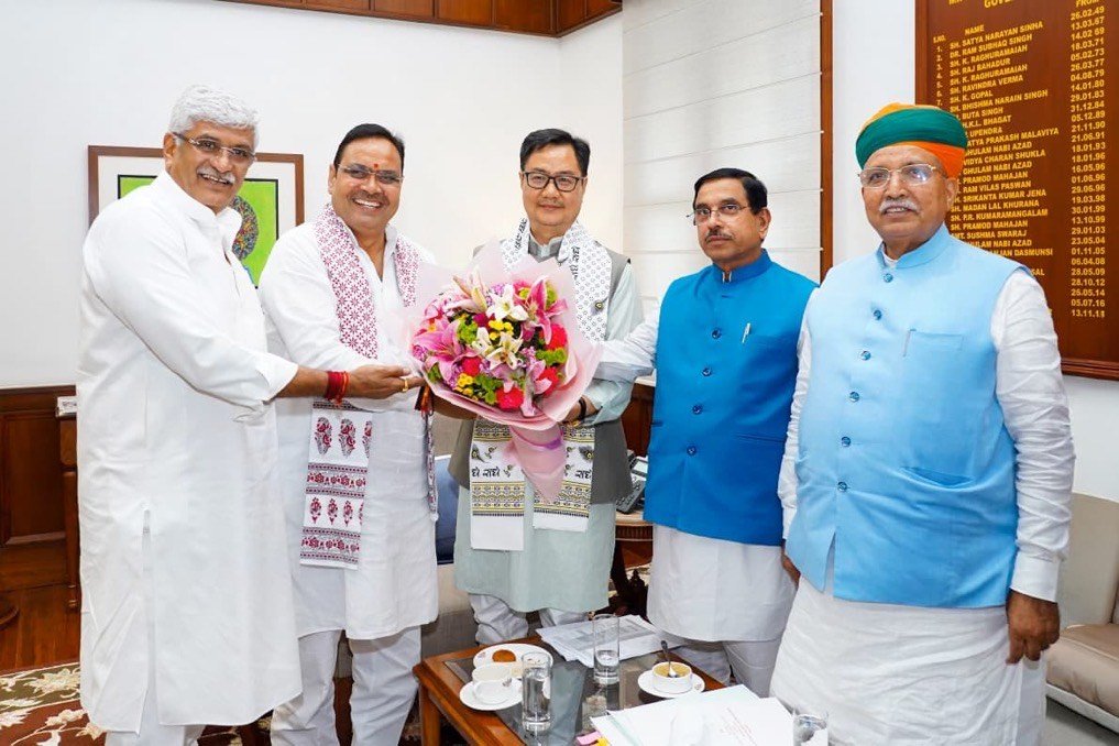 राजस्थान के मुख्यमंत्री भजनलाल शर्मा मंगलवार को नई दिल्ली दौरे पर