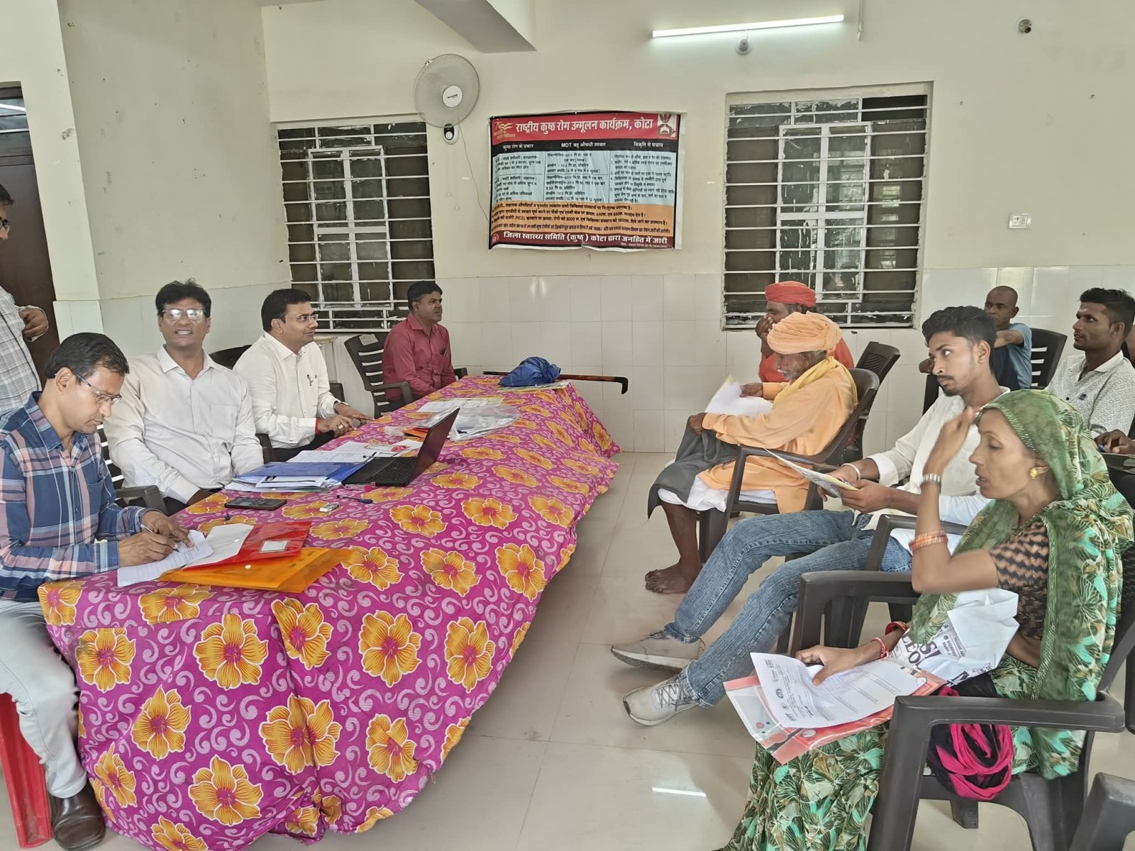 कोटा के सुल्तानपुर ब्लॉक के मुख्य चिकित्सा कार्यालय में टीबी विजेताओं को दिया प्रशिक्षण