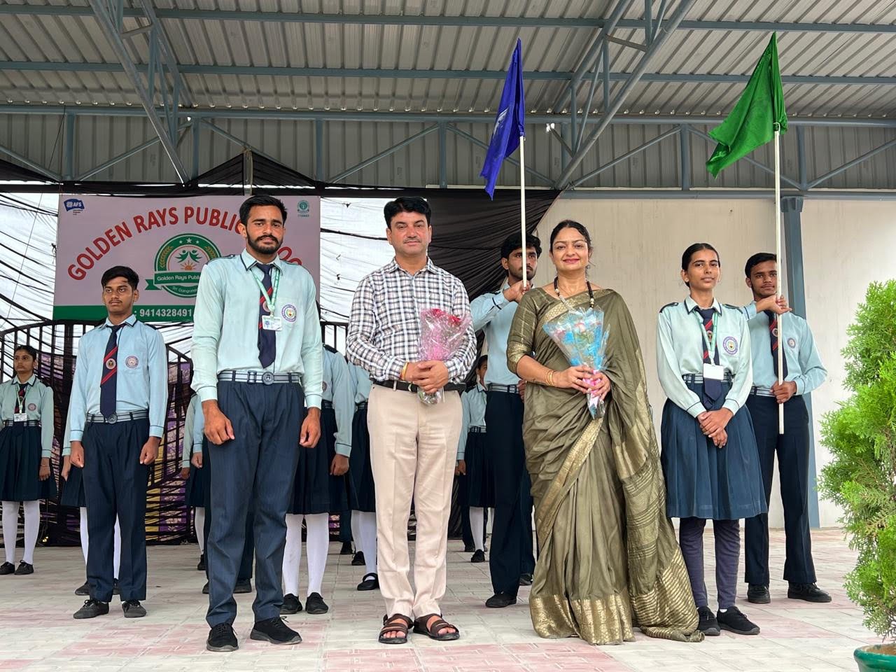 गोल्डन रेज़ पब्लिक स्कूल में इंवेस्टीचर सेरेमनी 2025 का शपथ ग्रहण समारोह सम्पन्न