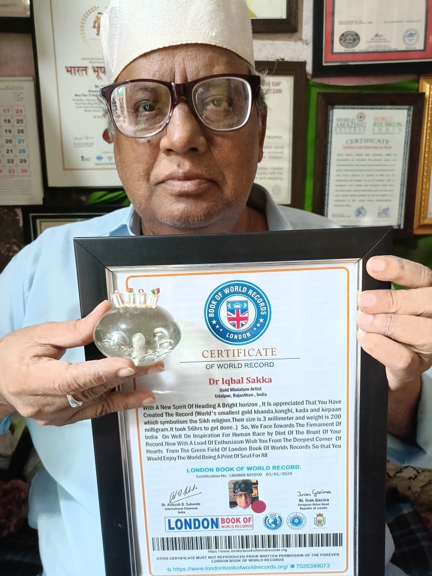 Dr. Sakka’s 121st World Record in London Book to Aid Punjab Flood Victims