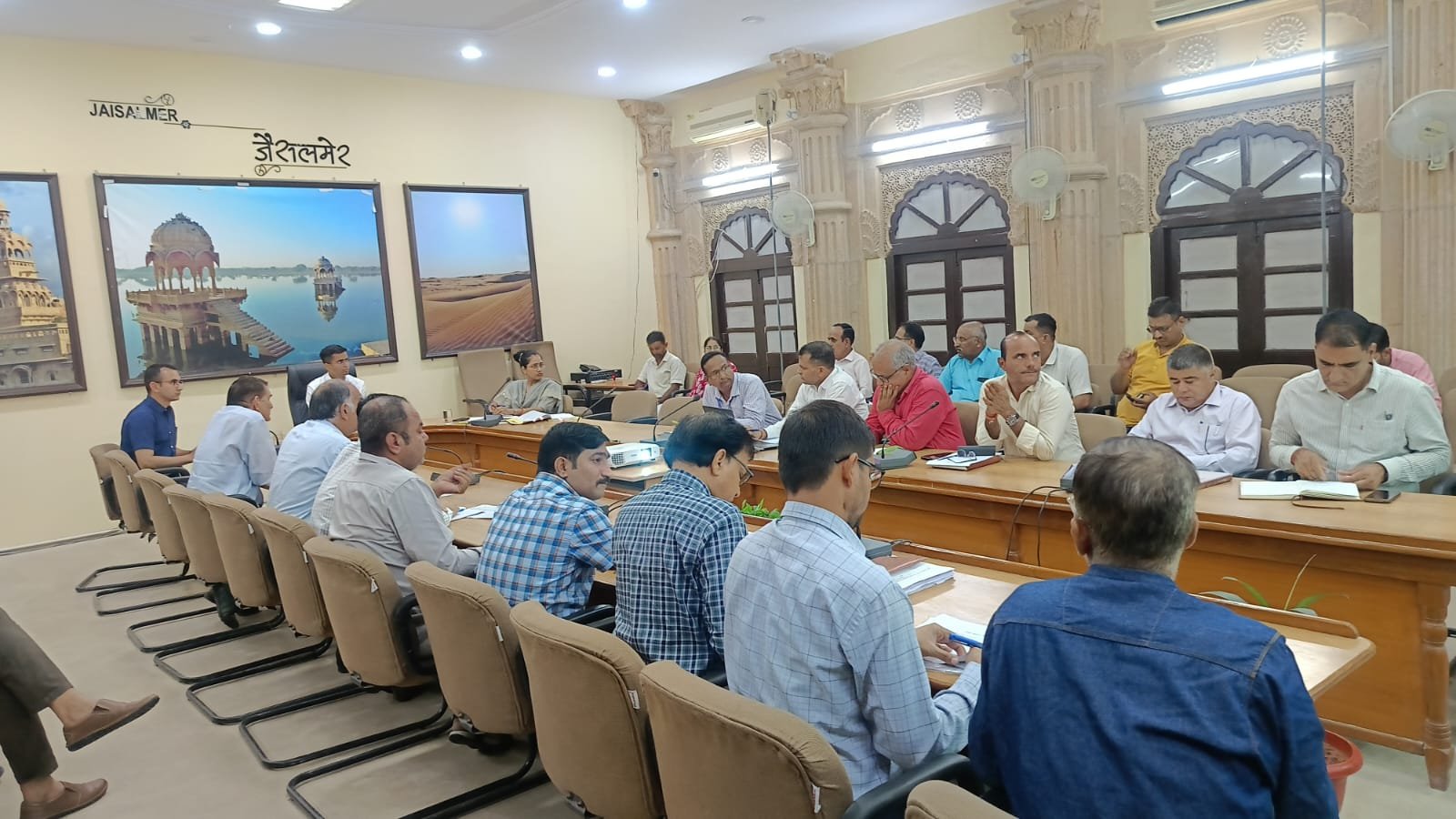 Weekly Review Meeting Held Under District Collector’s Chairmanship
