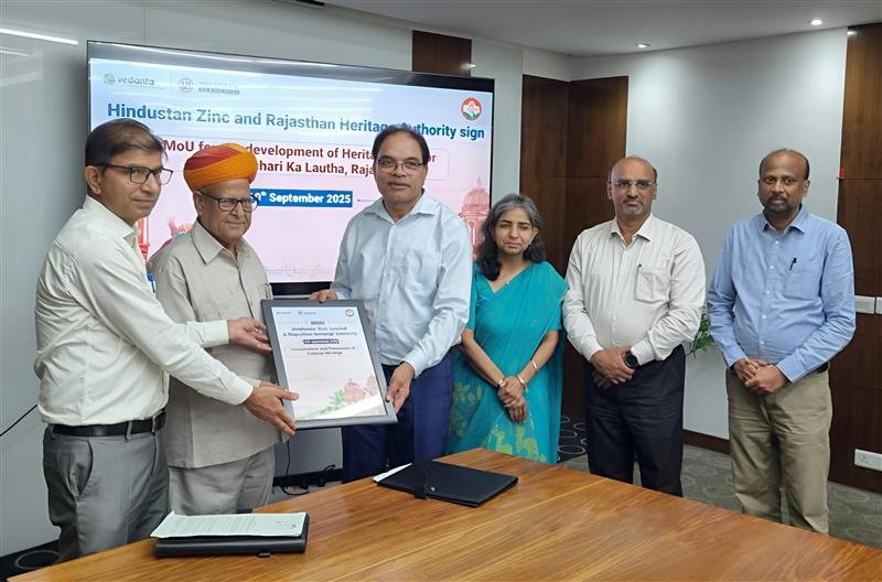 Hindustan Zinc inks â‚¹85-Crore MoU with Rajasthan Heritage Authority