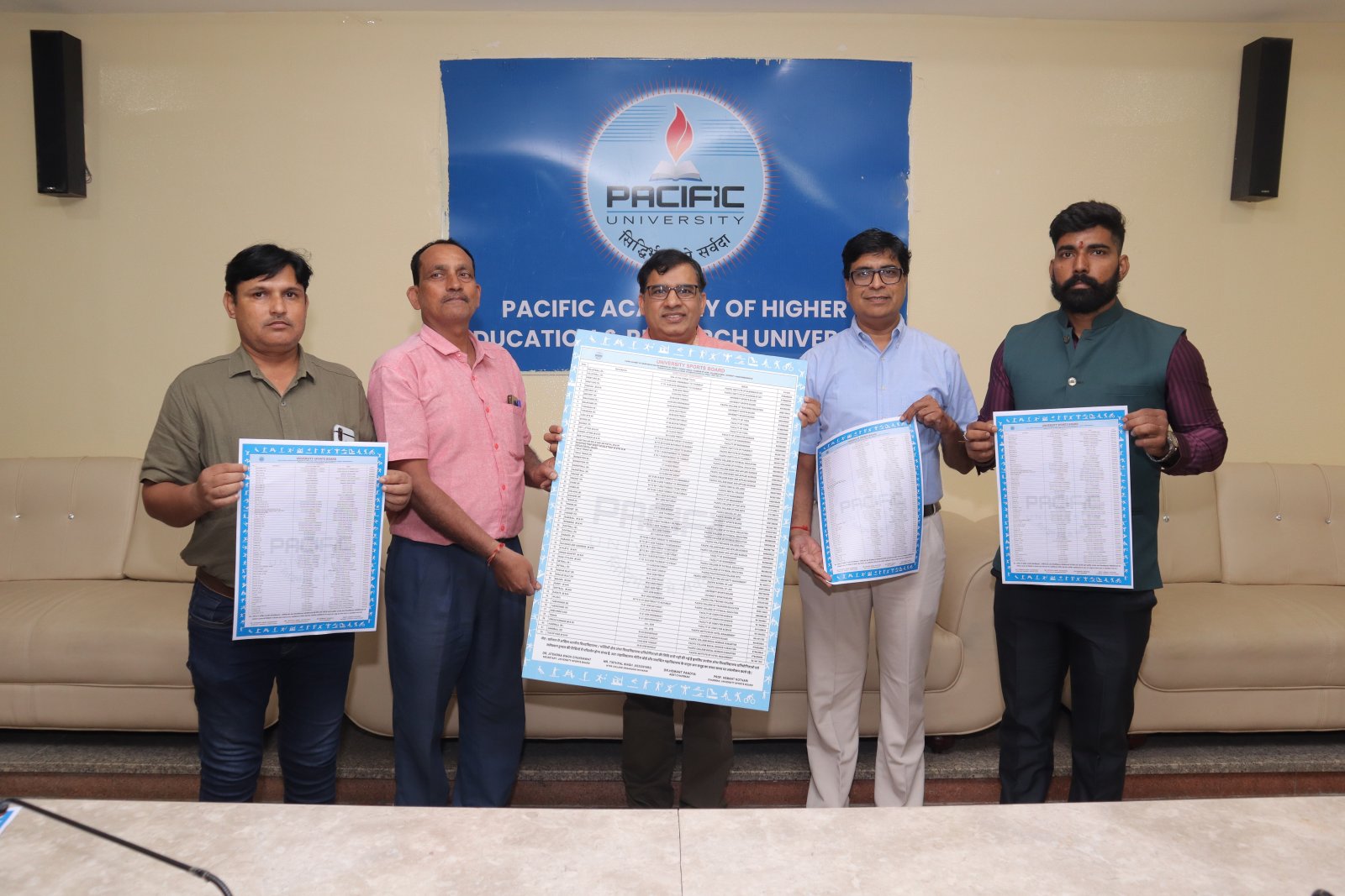 पाहेर विश्वविद्यालय के स्पोर्ट्स केलेन्डर का विमोचन-2025-26
