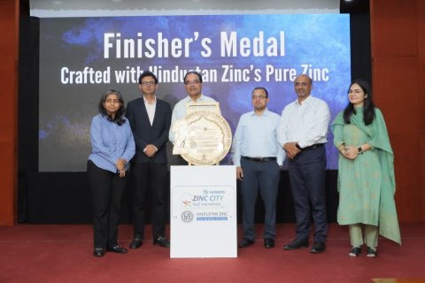 #### Hindustan Zinc Unveils Official Medal for Vedanta Zinc City Half Marathon