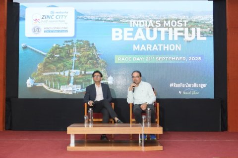 वेदांता जिंक सिटी हाफ मैराथन के लिए हिन्दुस्तान जिंक ने आधिकारिक मैराथन मेडल का किया अनावरण