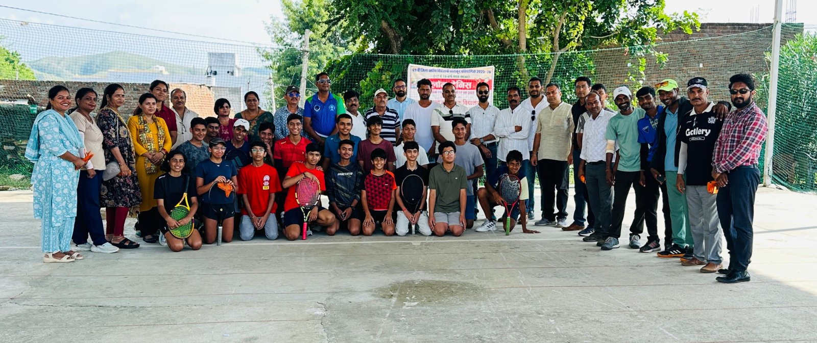 District-Level School Lawn Tennis Competition Held in Dhar