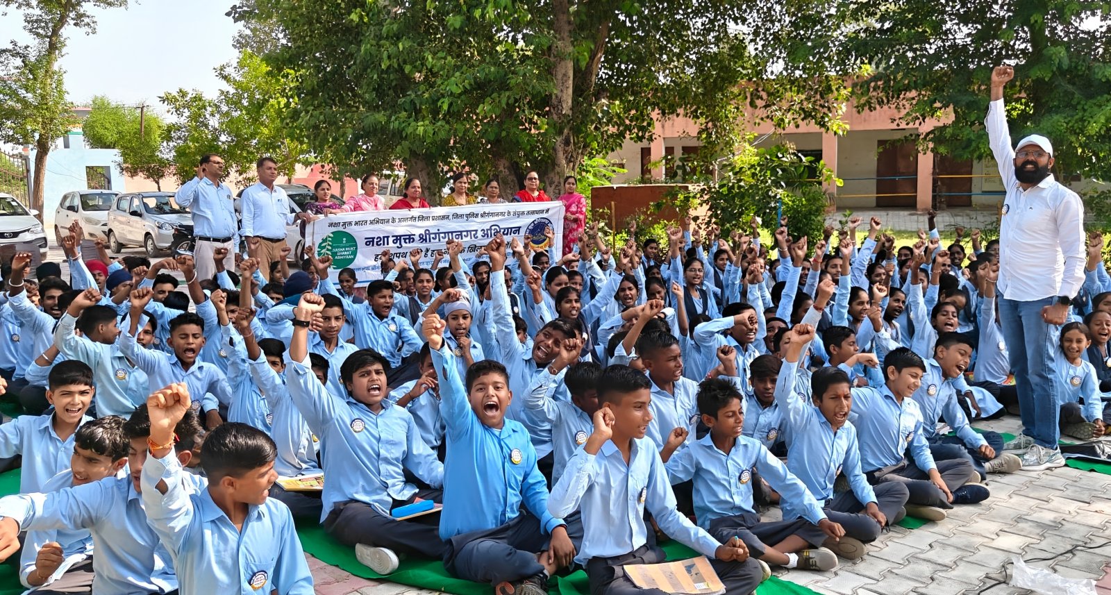 राजकीय उच्च माध्यमिक विद्यालय 6 एलएनपी में नशा मुक्त जागरूकता कार्यशाला