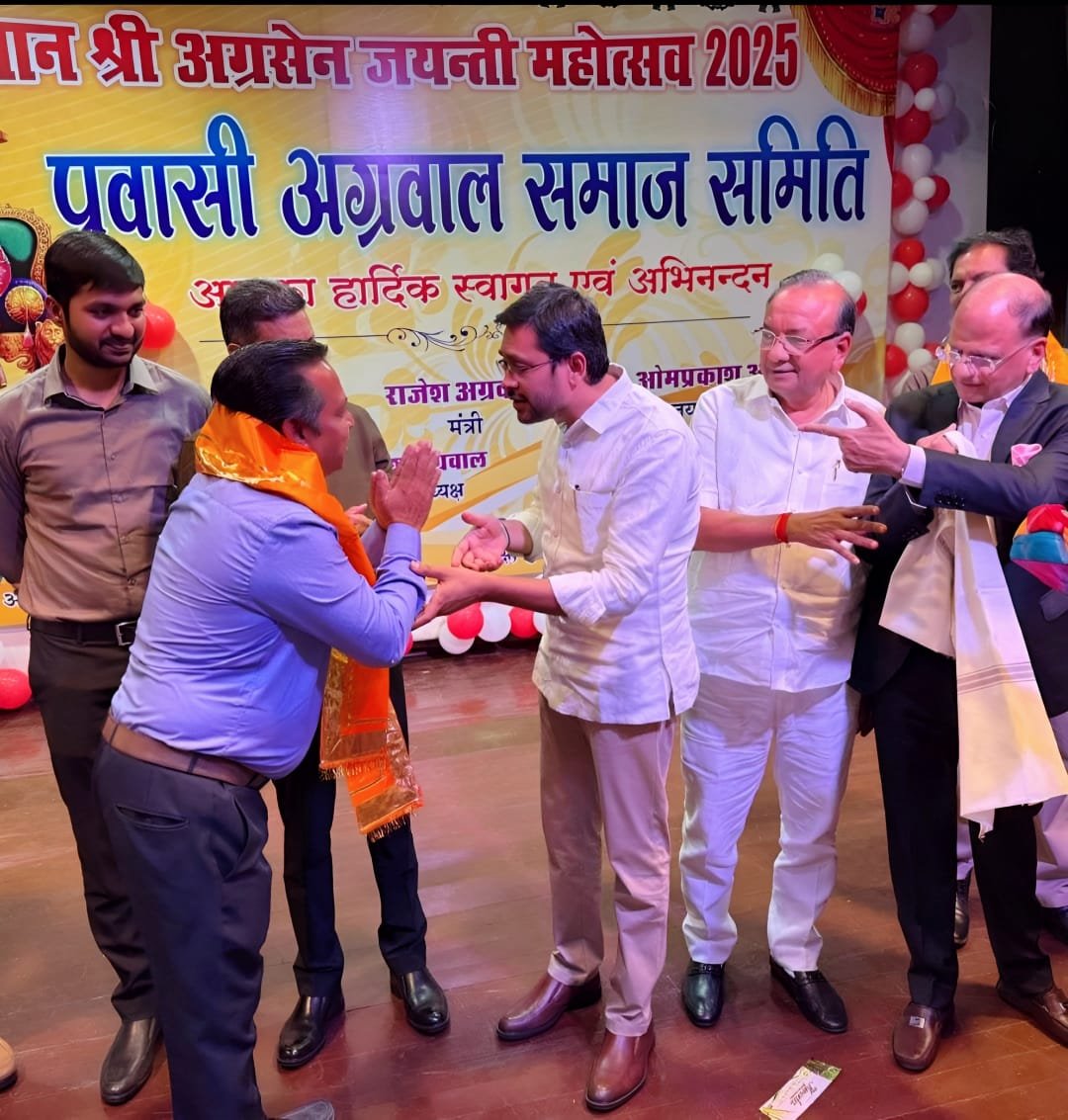 श्रेष्ठ कार्य साधक सम्मान से सम्मानित हुए राजेश अग्रवाल