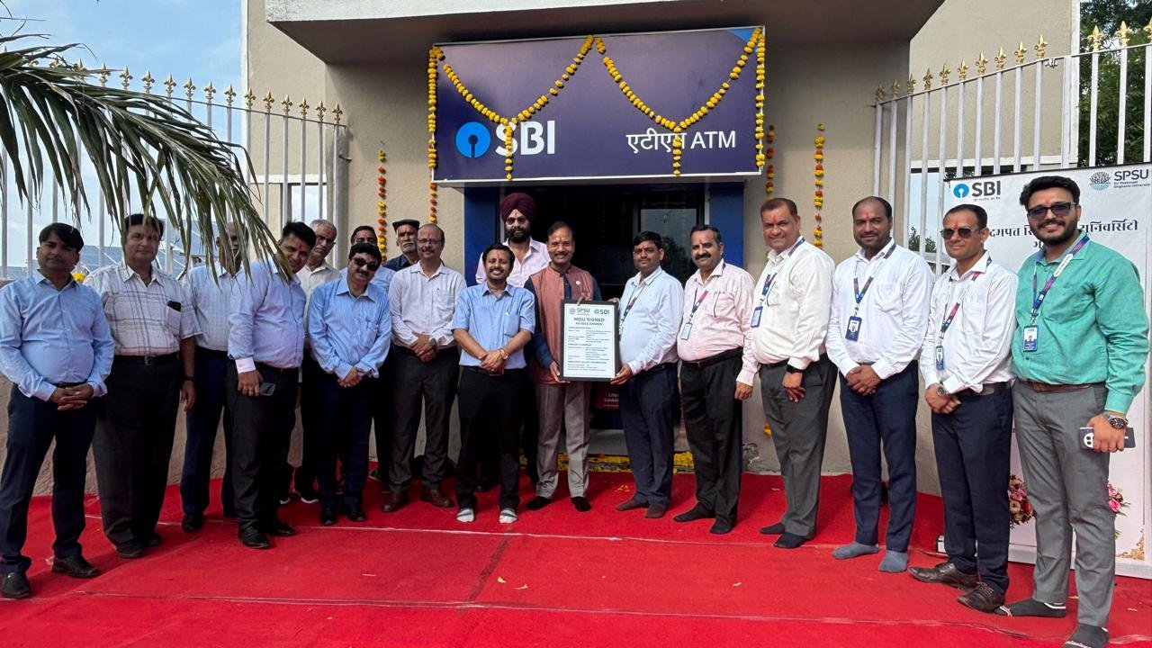 #### SPSU Signs MoU with SBI as Sole Banking Partner