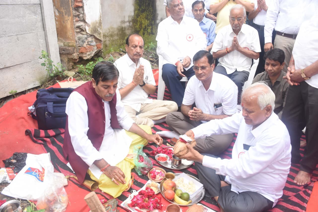 Foundation Stone Laid for New Burelal Baya Red Cross Building at Udaipur