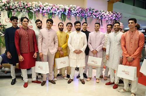 Actor Amit Sadh Inaugurates Ethnix by Raymond's Flagship Store at Lake Shore Mall, Thane