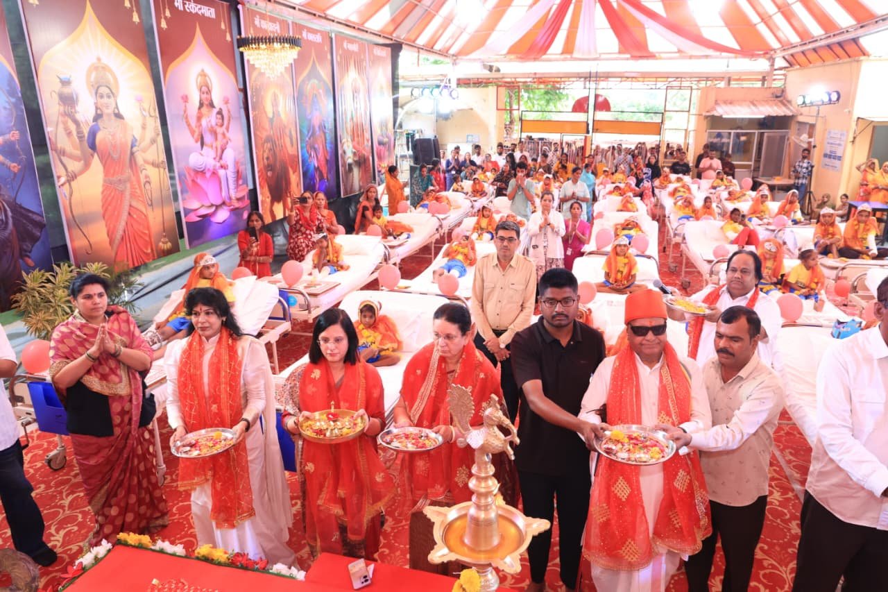 Aarti Echoes at Seva Mahatirth, 101 Differently-Abled Girls Worshipped