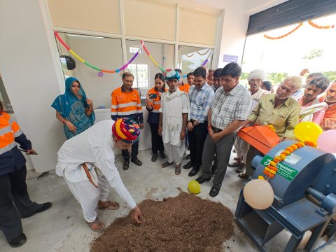 राजपुरा दरीबा में बायोमास पेलेट यूनिट का शुभारंभ, किसानों को मिलेगा लाभ