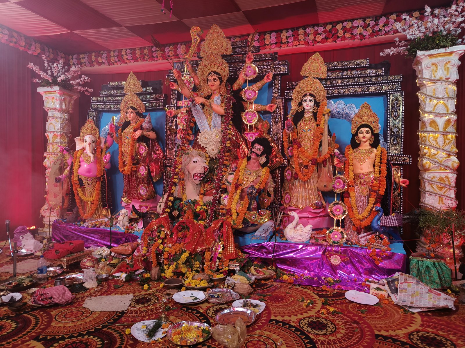 बंगाली स्वर्ण कारीगर दुर्गा पूजा आयोजन सम्पन्न