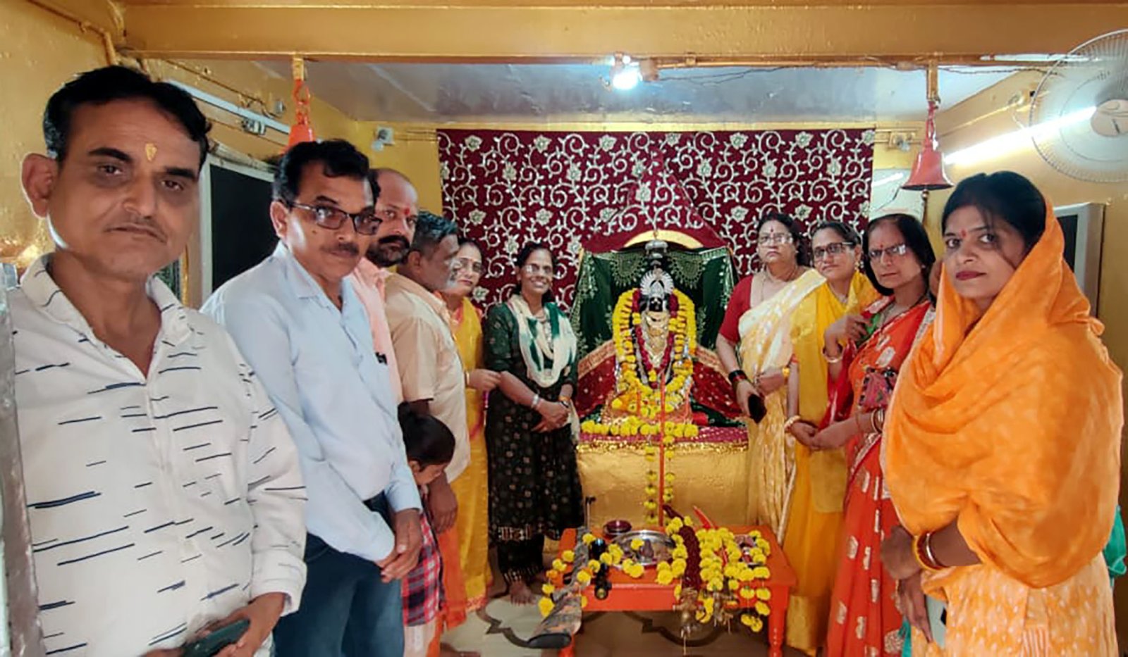 Matrika Shakti Leads Puja at Ashapura Temple on Vijayadashami