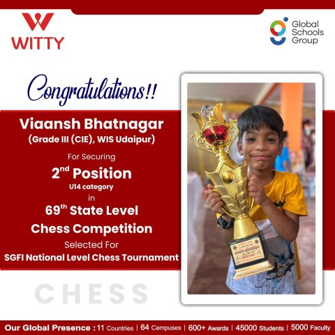  Witty International Student Viaansh Bhatnagar Wins Silver Medal at  07