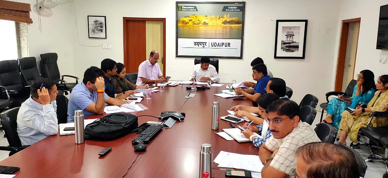#### District Collector Reviews Progress of Government Schemes