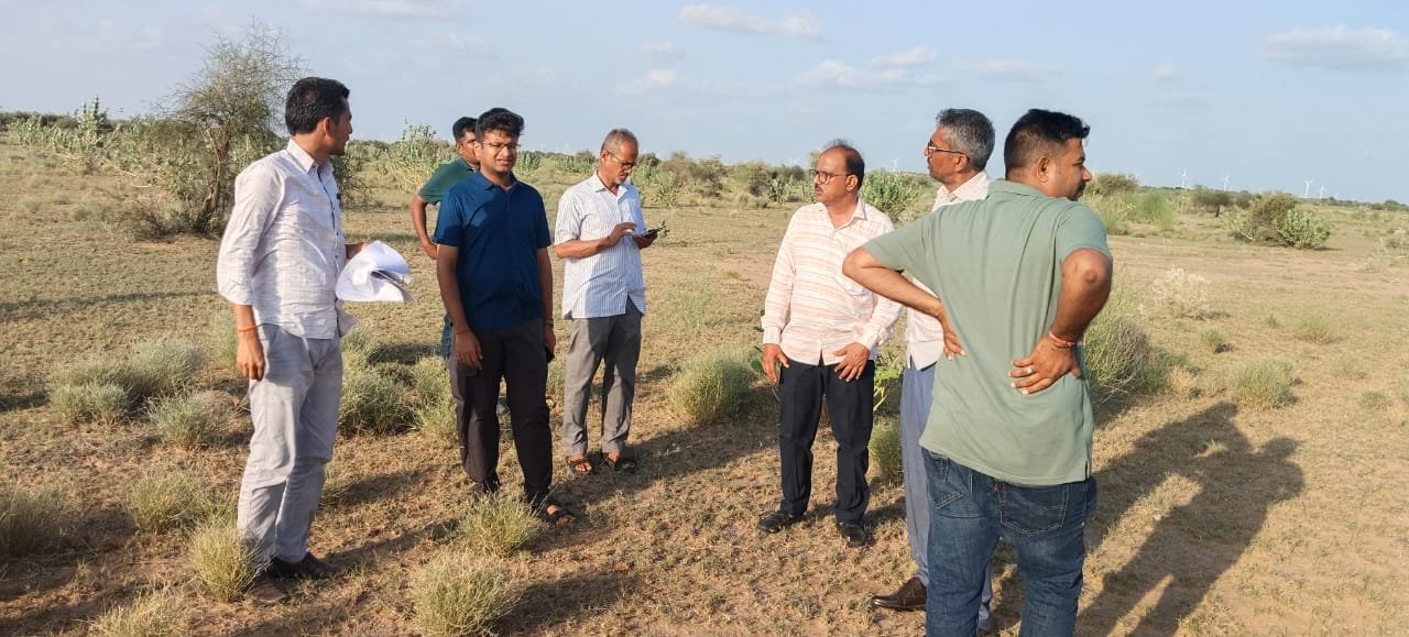 ओरण भूमि संरक्षण के लिए किया गया मौका निरीक्षण