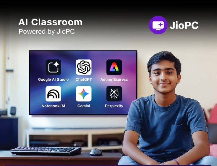 JIO LAUNCHES “AI CLASSROOM” POWERED BY JIOPC &amp; DESIGNED BY JIO INSTITUTE