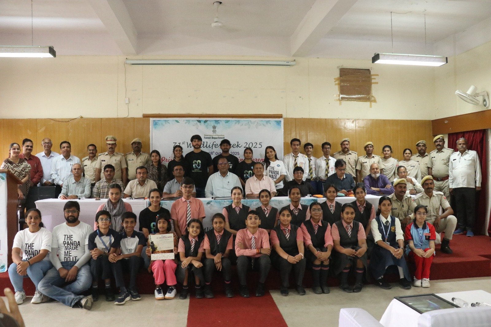 Wildlife Week 2025 :Winners of Various Competitions Felicitated