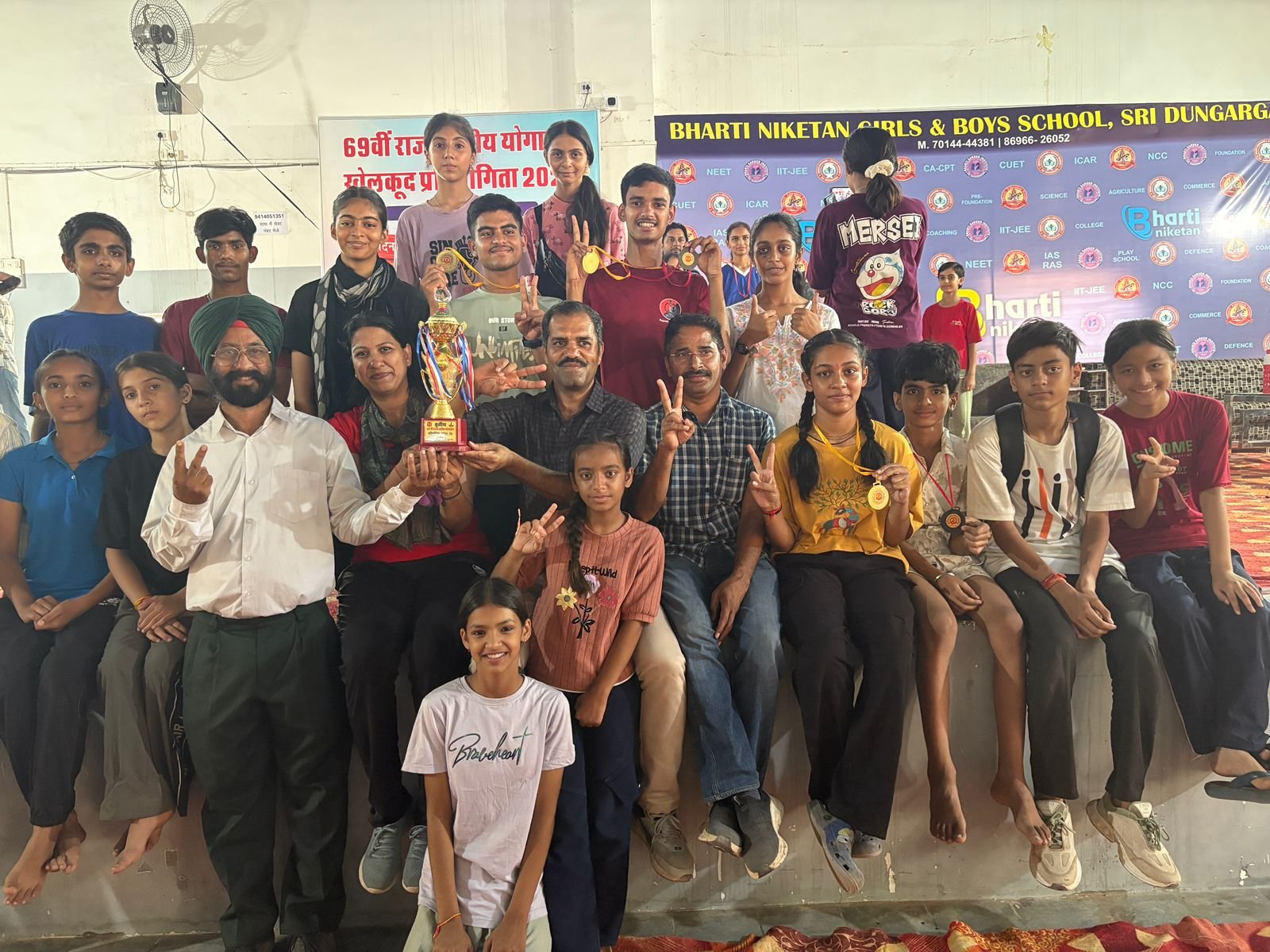 Udaipur Dominates State-Level Weightlifting and Yogasana Championships