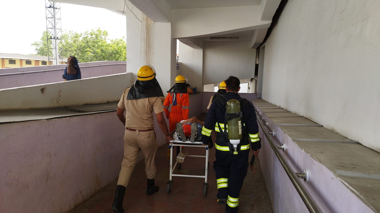महाराणा भूपाल अस्पताल में मॉक ड्रिल का आयोजन
