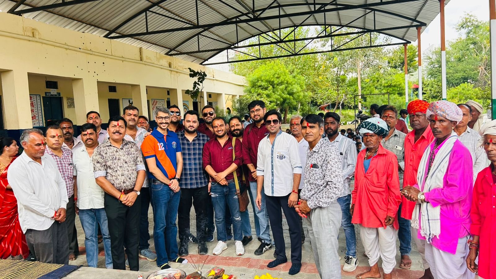 राउंड टेबल इंडिया द्वारा नला फला विद्यालय में छह नई कक्षाओं के निर्माण का भूमिपूजन संपन्न