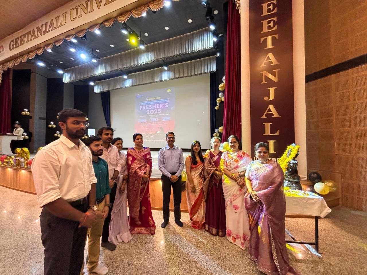 “नोवस नेक्सस 2025” – गीतांजलि इंस्टीट्यूट ऑफ फार्मेसी, गीतांजलि विश्वविद्यालय, उदयपुर में फ्रेशर्स फिएस्टा