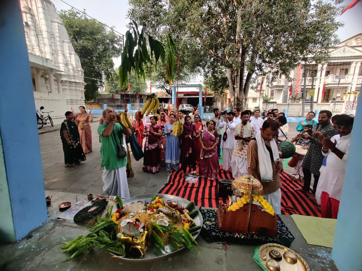 इस्कॉन के बांसवाड़ा केन्द्र द्वारा निचला घंटाला गांव में धूमधाम से मना गोवर्धन पूजन और अन्नकूट महोत्सव पर्व